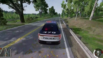 BeamNG Drive Stock Car Police Chase