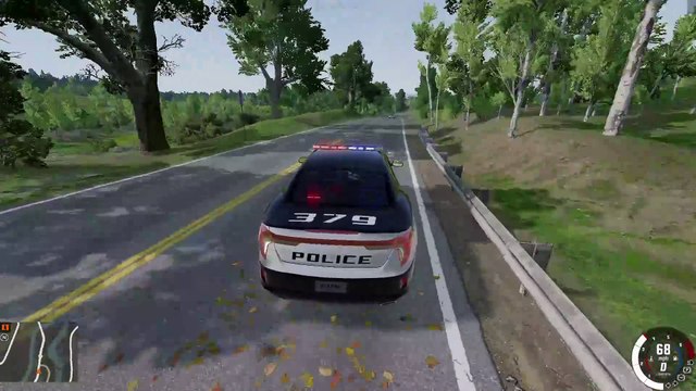BeamNG Drive Stock Car Police Chase