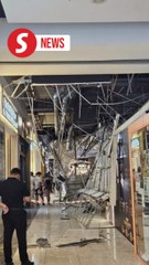 Ceiling collapses at popular Johor mall