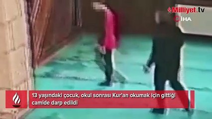 13 yaşındaki çocuğa camide çirkin saldırı