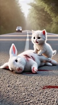 Help for Cat and Rabbit Lovers 🐰 #RabbitRescue #CuteAnimals #AnimalRescue-2226