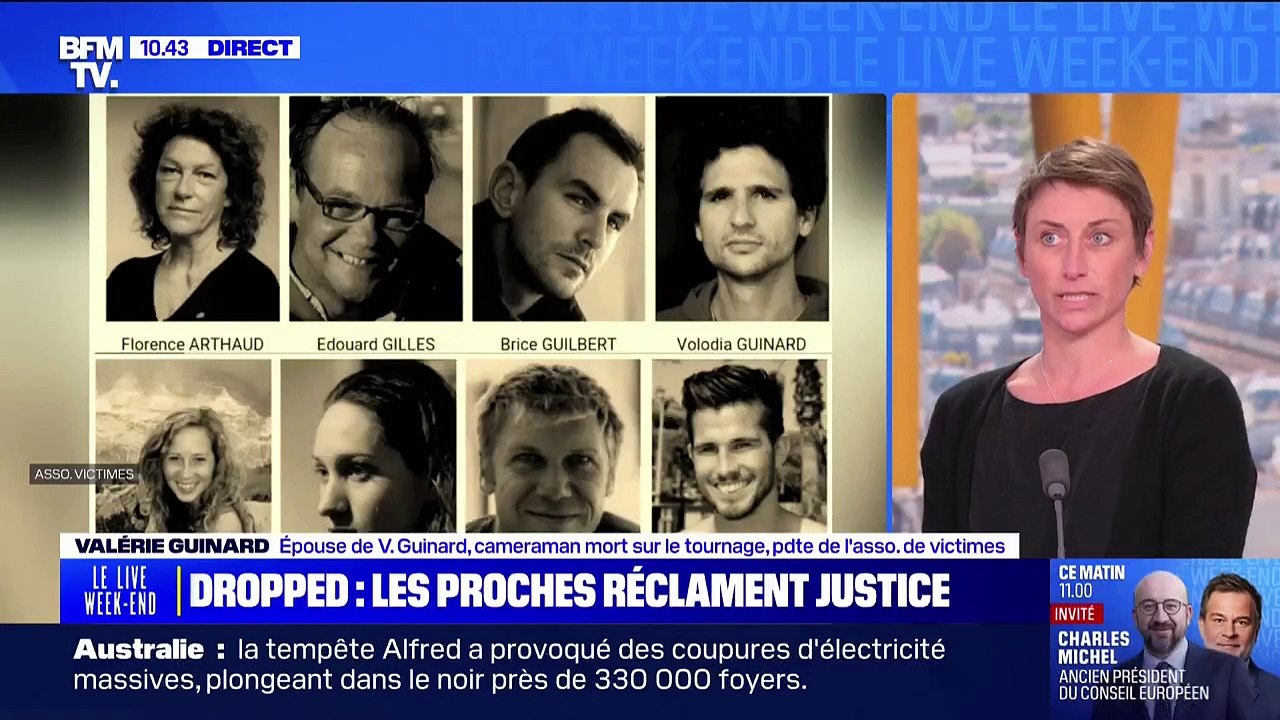 Dropped: "C'est légitime pour les familles de savoir pourquoi nous avons perdu nos proches sur un tournage d'émission de divertissement", affirme Valérie Guinard, épouse d'une victime