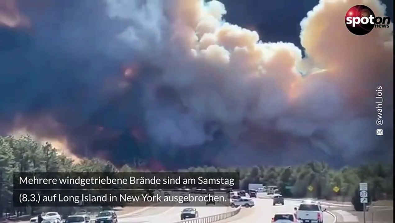 Verheerende Brände wüten auf Long Island