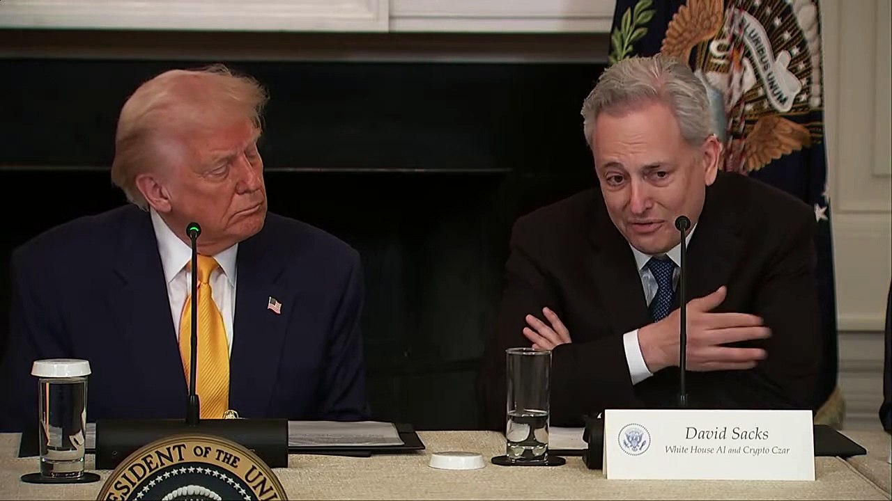 Trump speaks at first-ever White House crypto summit