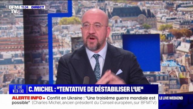 Guerre en Ukraine: Ce n'est pas en apaisant la Russie que l'on sert les intérêts de l'Europe , affirme Charles Michel, ancien président du Conseil européen