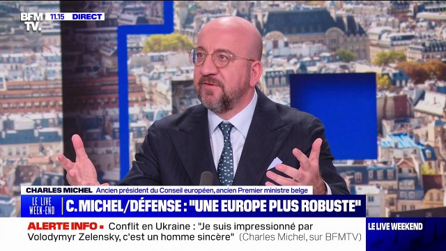 Guerre en Ukraine: Charles Michel estime que des garanties de sécurité sont nécessaires pour une paix durable, juste et convaincante