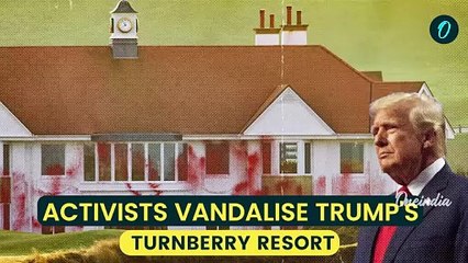 ‘GAZA IS NOT FOR SALE’: Trump’s Golf Resort Vandalized; Fiery Protest Over Trump’s Gaza Plan