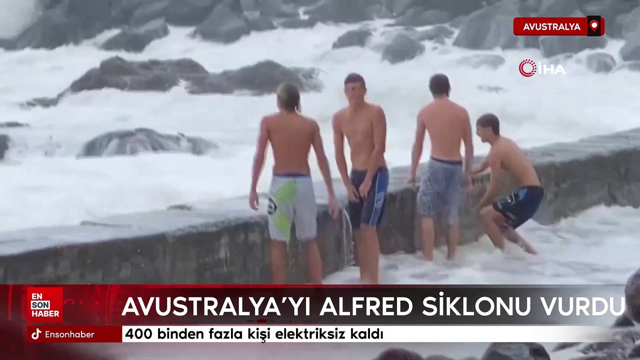 Avustralya'yı Alfred Siklonu vurdu: 400 binden fazla kişi elektriksiz kaldı