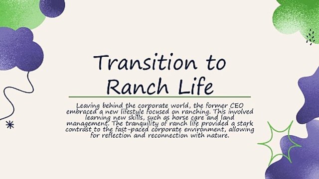 Gerard Micklos | The former CEO now enjoys spending time on his ranch raising horses