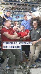 Stranded astronauts set to return to Earth after nine months in space