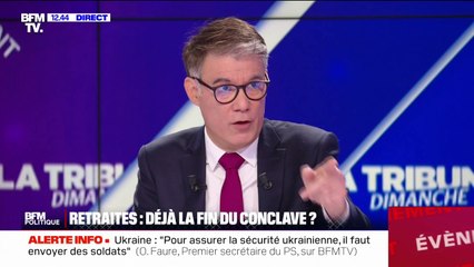 Retraites: "Je souhaite que nous revenions sur l'âge légal", réaffirme Olivier Faure