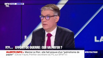 Livret A pour financer l'effort de guerre: Olivier Faure ne veut pas "amputer le budget du logement social" pour financer les dépenses militaires