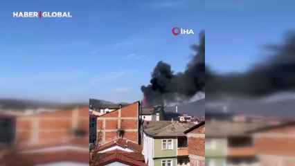 Ekmek fırınında korkutan yangın