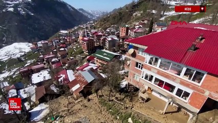 Rize'deki heyelanda tahliye edilen ev sayısı 16’ya çıktı