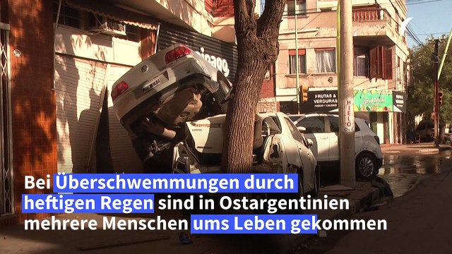 Tote durch Starkregen und Überschwemmungen in Argentinien