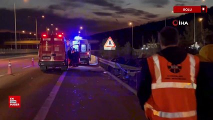 TEM'de 3 kişinin hayatını kaybettiği feci kaza