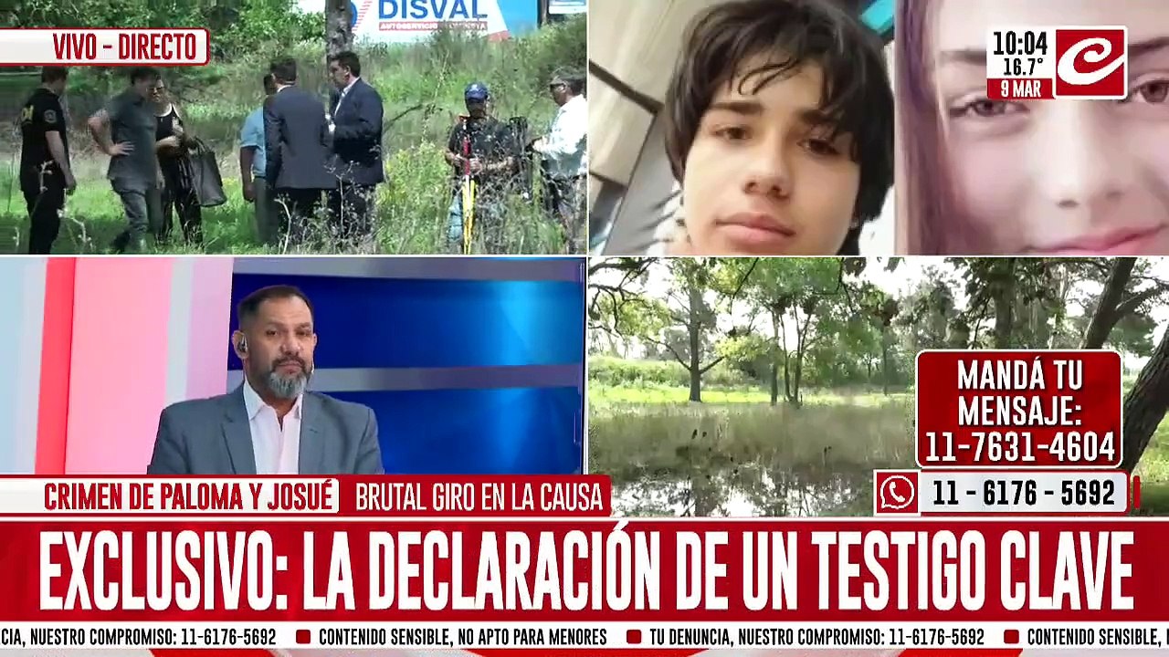 Paloma y Jousué: nuevos peritajes en e lugar del crimen
