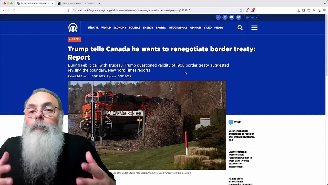 TRUMP quer RENEGOCIAR TRATADO de 1908 que DEFINE FRONTEIRA com o CANADÁ, pegando TORONTO para os EUA