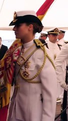 Princess Leonor of Asturias stood as the standard-bearer in Montevide