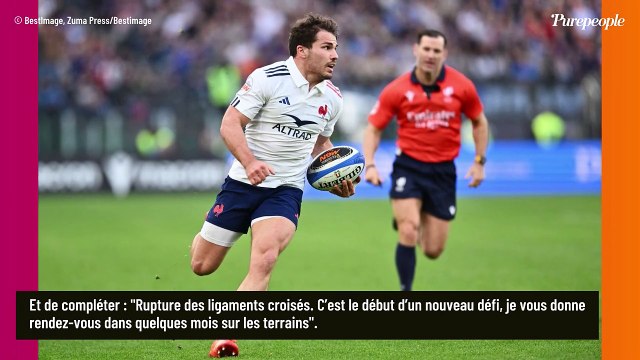 Le diagnostic est tombé : Antoine Dupont, blessé au genou, annonce une mauvaise nouvelle