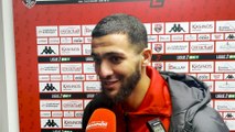 EAG - Clermont (3-1) : le buteur Sohaib Naïr après la victoire face à Clermont