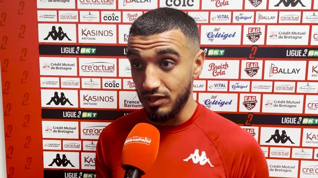 EAG - Clermont (3-1) : Rayan Ghrieb après la victoire face à Clermont