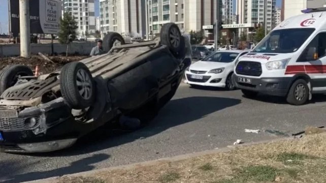Diyarbakır'da otomobil devrildi, 3'ü çocuk 6 kişi yaralandı