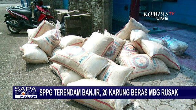 Kondisi SPPG Usai Terendam Banjir Bekasi, 20 Karung Beras Program MBG Rusak!