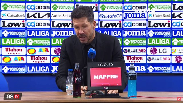 Rueda de prensa de Diego Pablo Simeone, Getafe 2 - Atlético 1