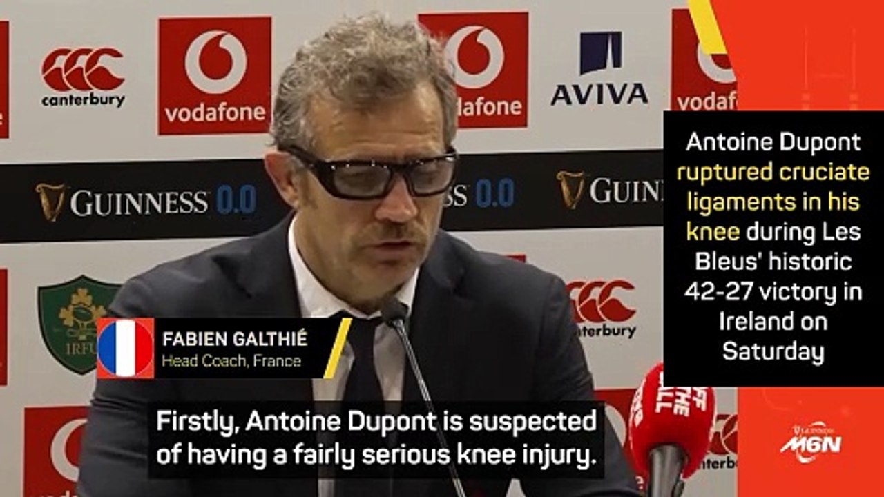 'Antoine is suffering" - Dupont ruptures cruciate ligaments