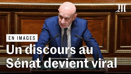Un discours anti-Trump de Claude Malhuret, sénateur centriste français, fait le tour du monde