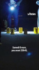 La façade d'une maison criblée de balles à Tremblay-en-France