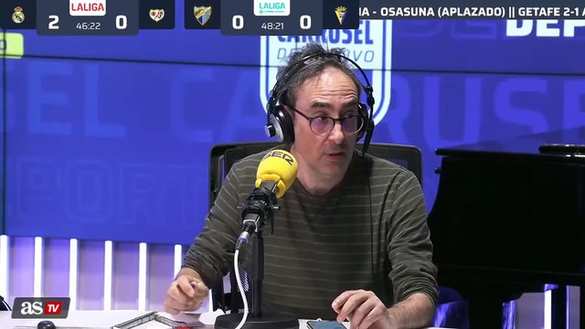 Golazo de Pedro Díaz antes del descanso: Real Madrid 2 - Rayo 1 | Narración Carrusel