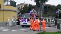 Pioltello, incendio alla villetta: il video
