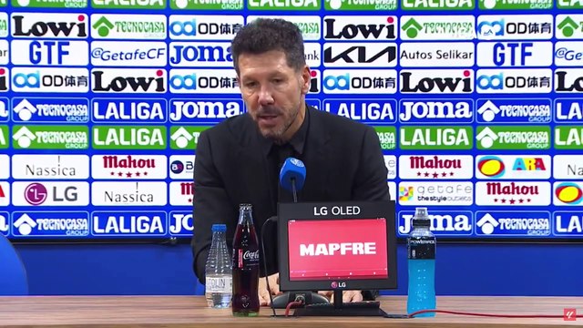 Simeone: No podemos pensar en el árbitro, nosotros tenemos que jugar mejor