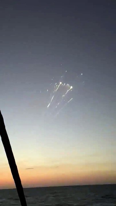 Les débris de la navette SpaceX starship dans le ciel américain