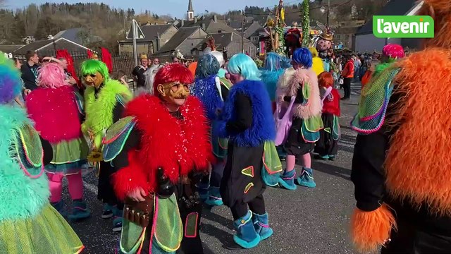 Le carnaval des ardoisiers sous un beau soleil printanier à Martelange
