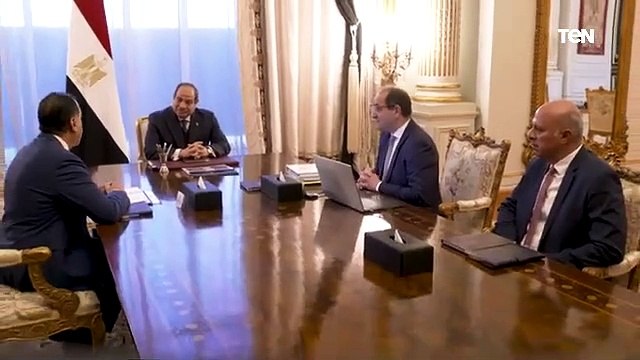 الرئيس السيسي يجتمع برئيس مجلس الوزراء ووزير المالية.. التفاصيل