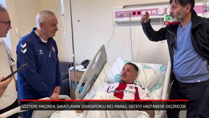Göztepe maçında sakatlanan Sivassporlu Rej Manaj, geceyi hastanede geçirecek