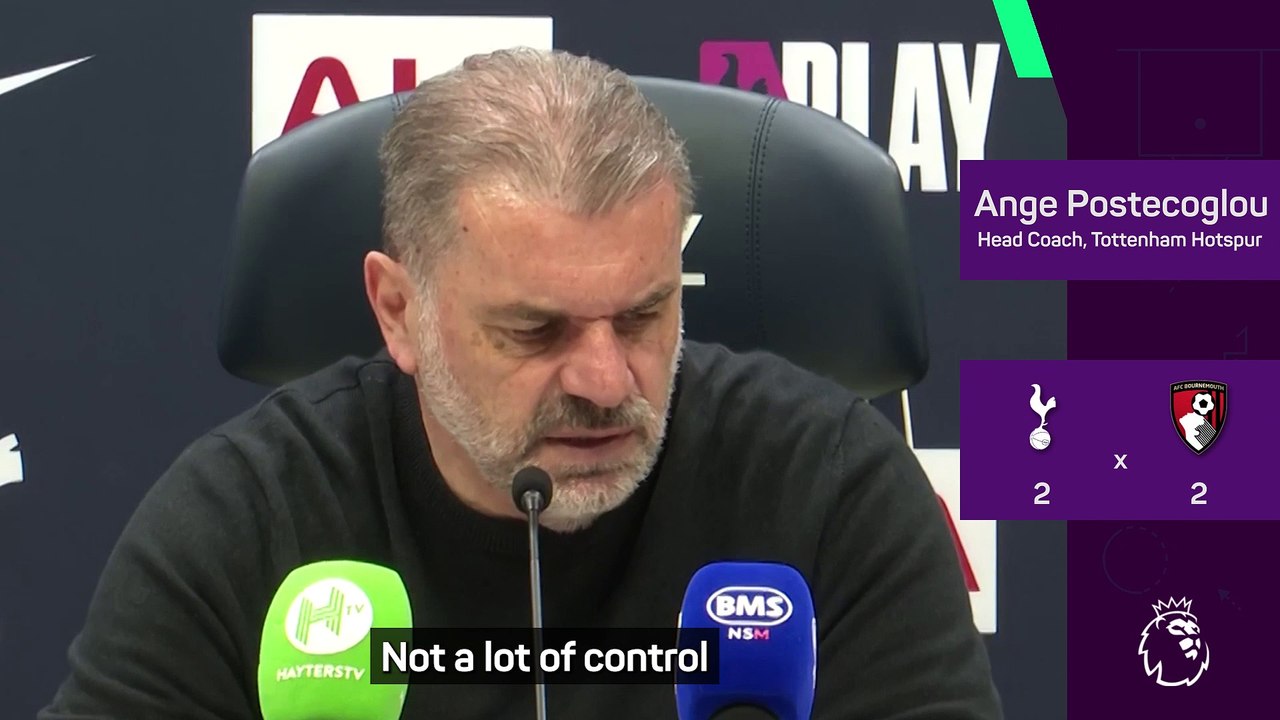 Spurs showed a 'strong mindset' to salvage draw against Bournemouth - Postecoglou