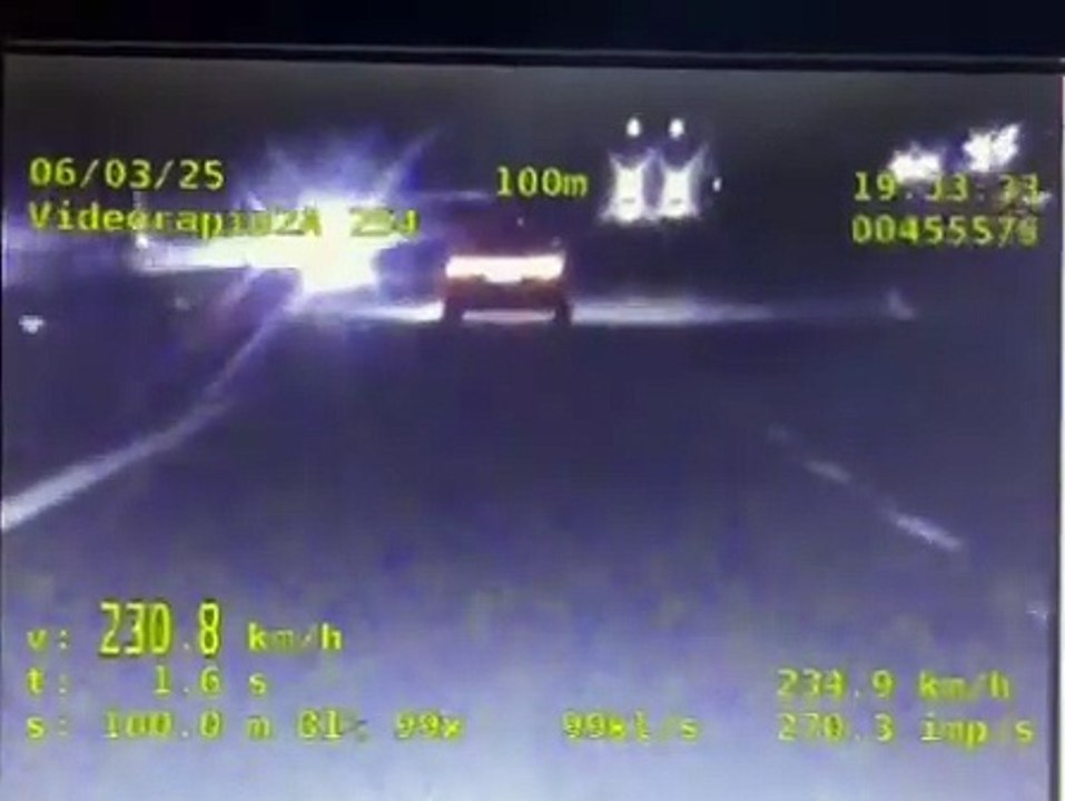 47-latek pędził autostradą A4 z prędkością 230 km/h
