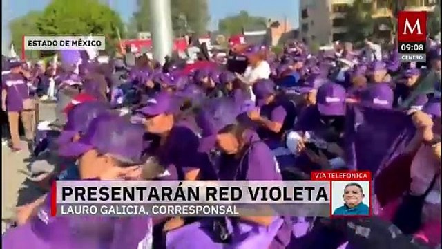 Presentan la Red Violeta en Ecatepec, Edomex; dará mayor seguridad a las mujeres