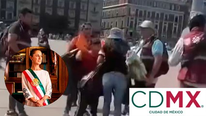 CDMX: Policía capitalina se viraliza por levantar puesto ambulante previo a mitin de Claudia Sheinbaum