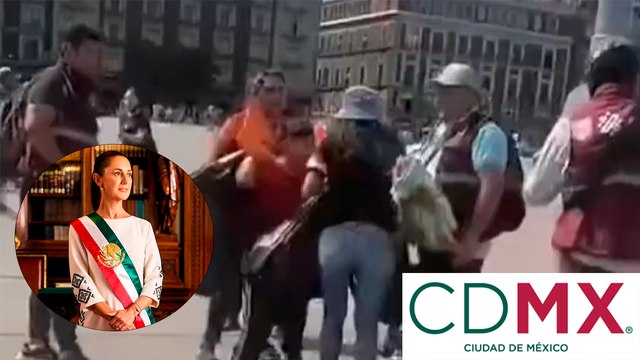 CDMX: Policía capitalina se viraliza por levantar puesto ambulante previo a mitin de Claudia Sheinbaum