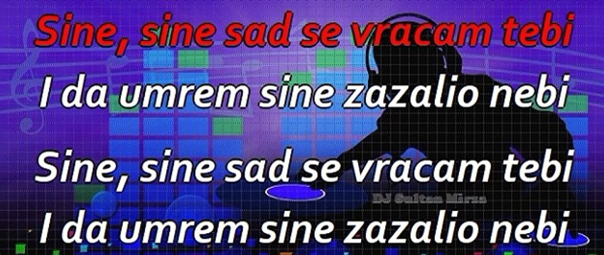 Sine,sine - Kemal Malovčić (uživo karaoke)