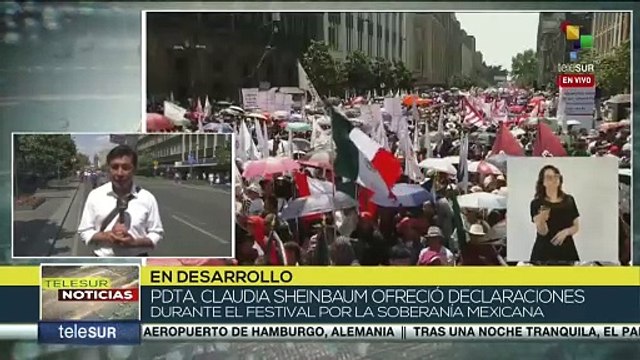 Pdta. Sheinbaum ofreció declaraciones sobre la imposición de aranceles