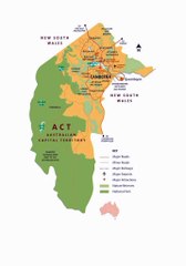 Map of Australian Capital Territory. Peta Wilayah Ibu Kota Australia. Australian Capital Territory Map. Map of Australia Capital Territory. Australia Capital Territory Map