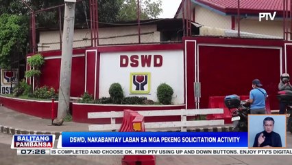 DSWD, nakabantay laban sa mga pekeng solicitation activity;