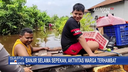 Banjir Rendam Pekanbaru Selama Sepekan, Satpolair Polda Riau Evakuasi Ibu yang Baru Melahirkan