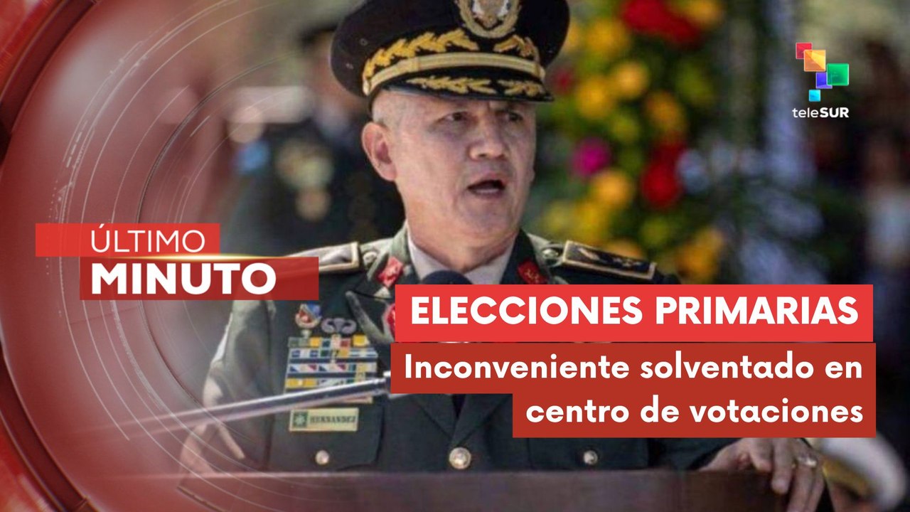 Fuerzas armadas ofrecieron declaraciones ante comicios primarios